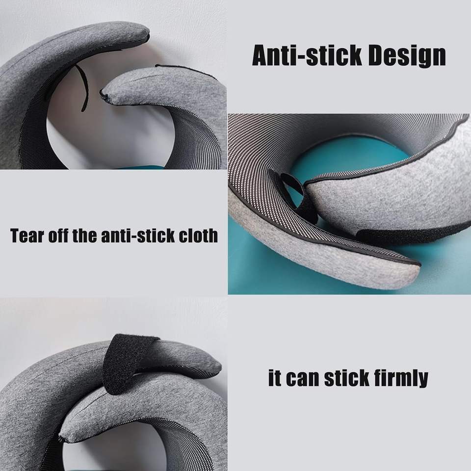 Ergonomic Memory Foam Travel Pillow