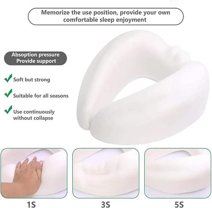Ergonomic Memory Foam Travel Pillow